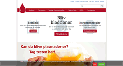 Desktop Screenshot of bloddonor.dk