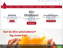 Tablet Screenshot of bloddonor.dk
